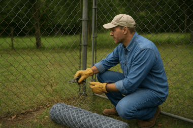 Cum se înlocuiește o secțiune deteriorată dintr-un gard din plasă de sârmă